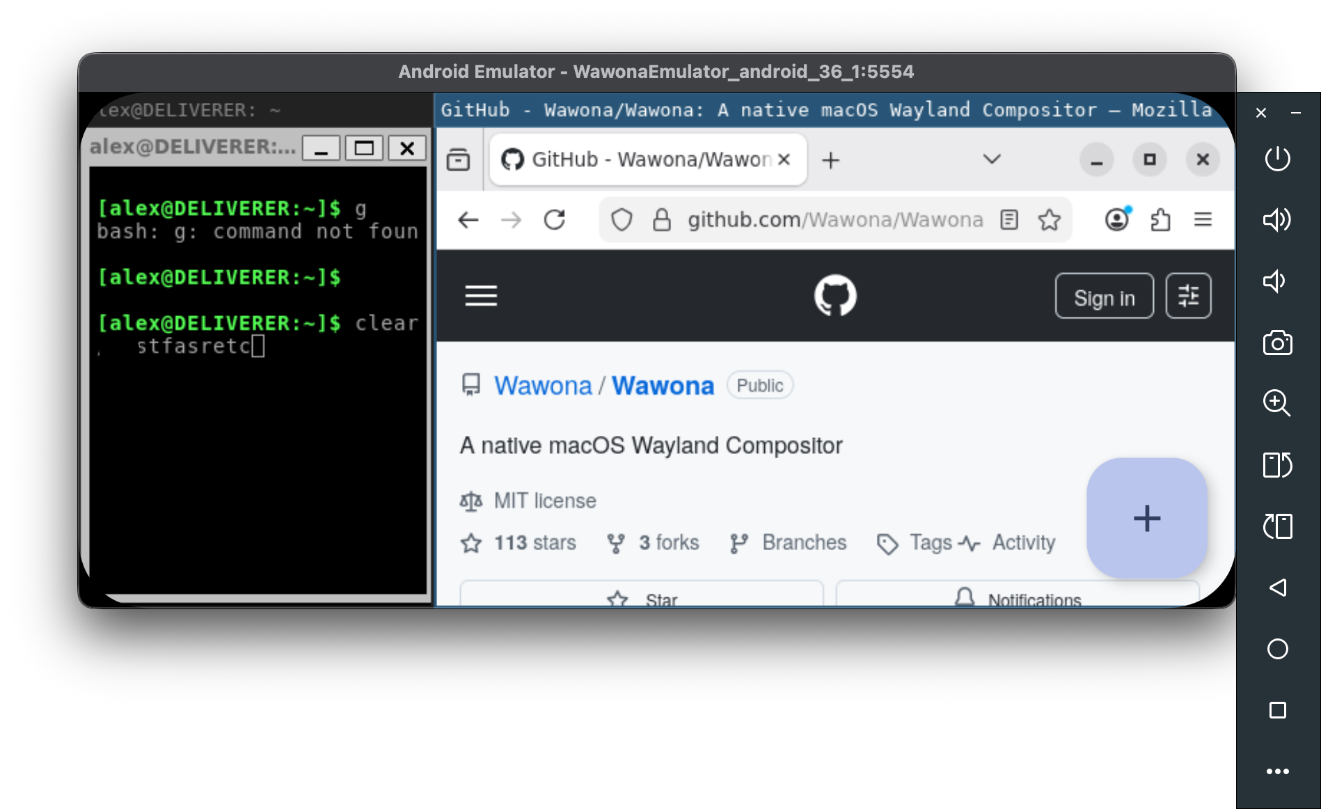 Wawona Screenshot