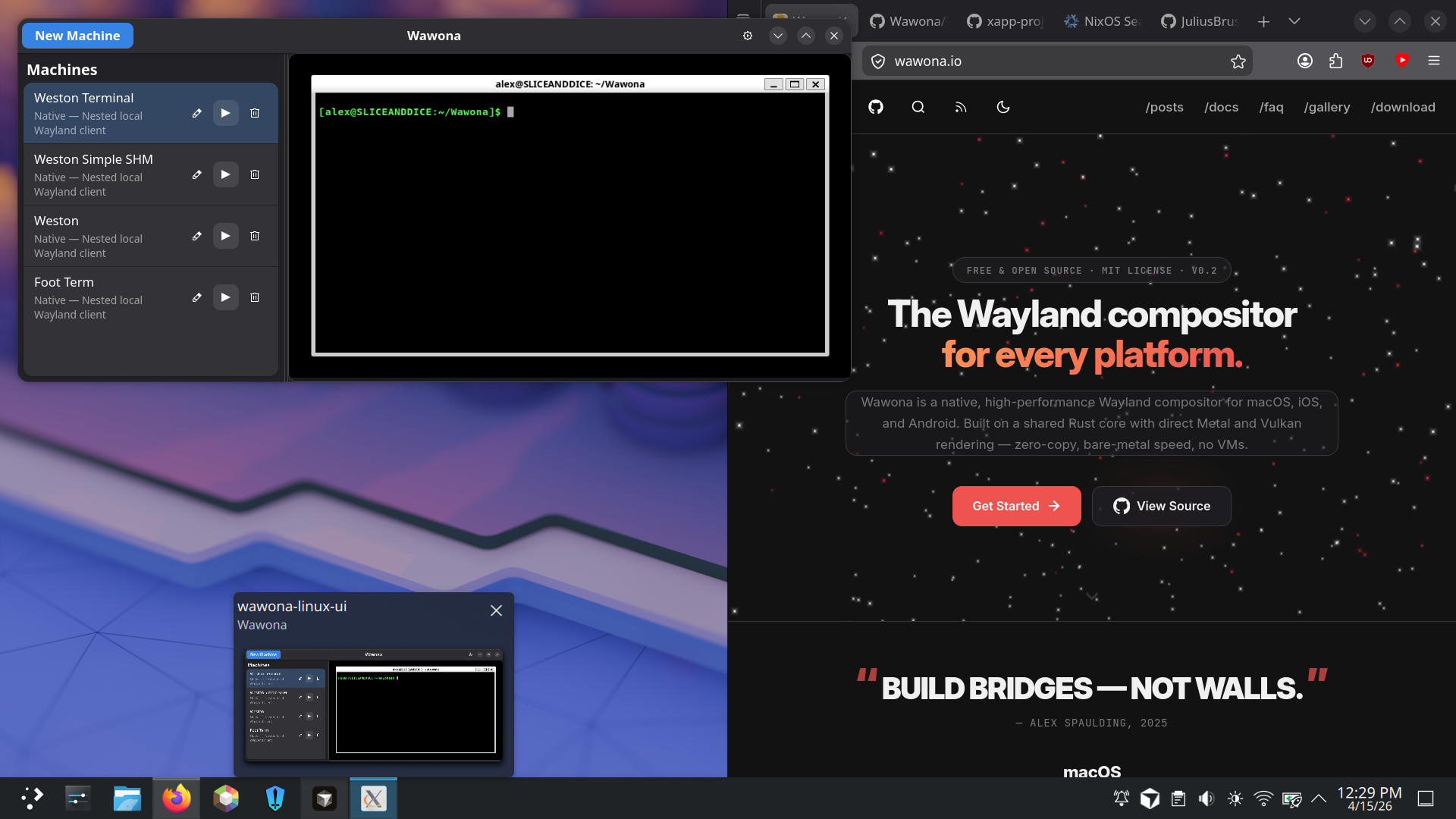 Wawona Screenshot
